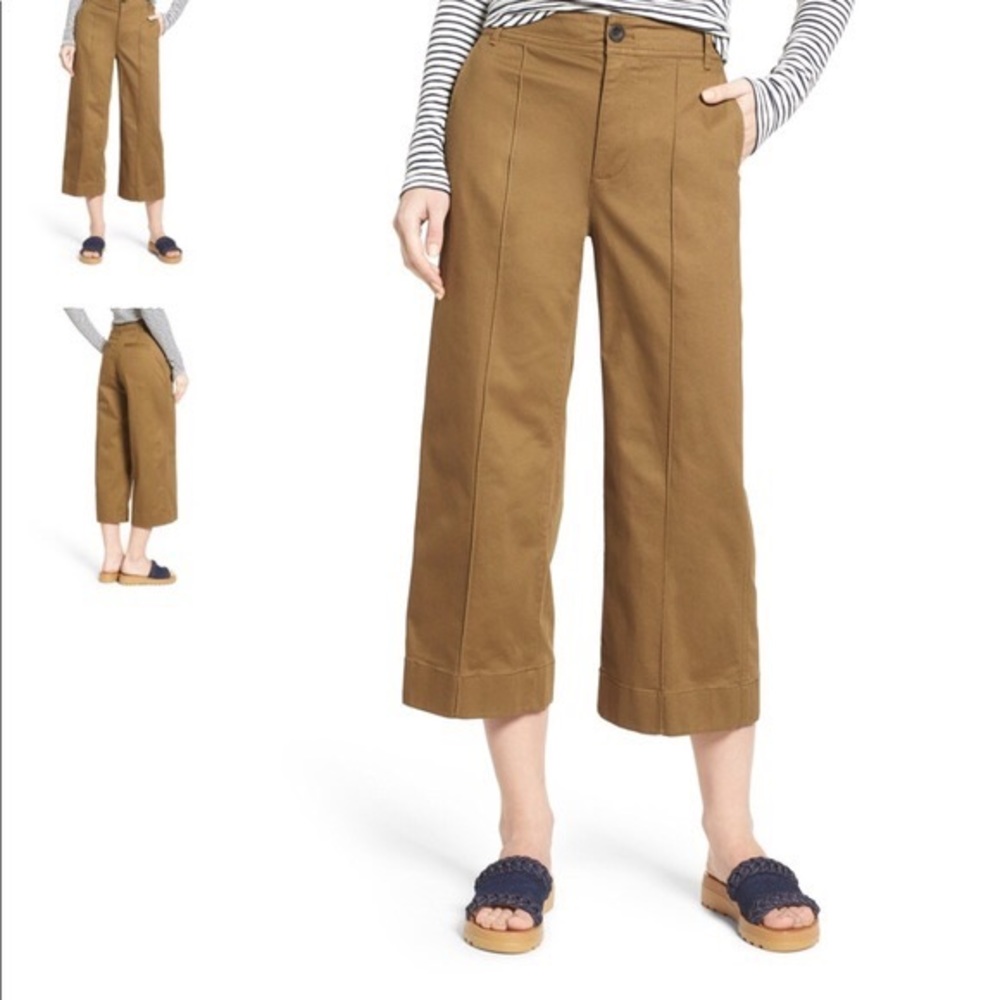 Madewell Langford High Rise Wide Leg Crop Pants